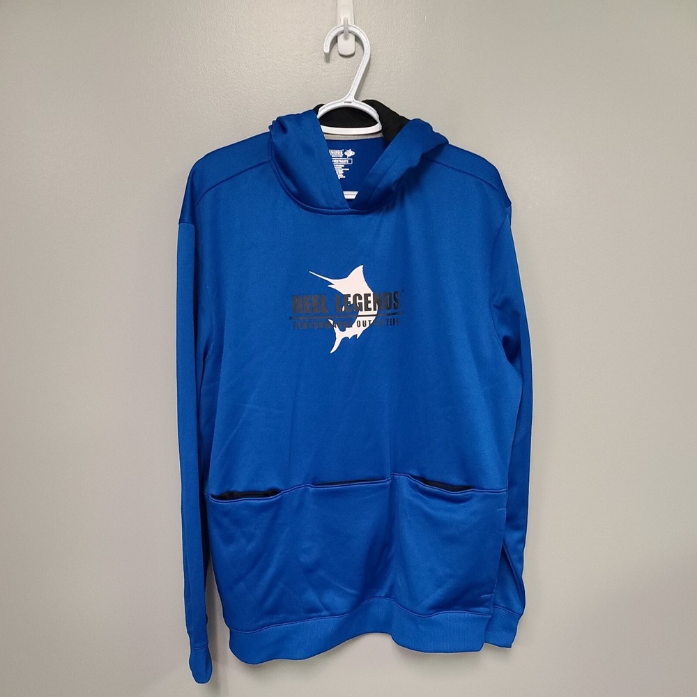 Reel‎ Legends Firstmate Long Sleeve Hooded MediumPerformance Outfitters Pullover